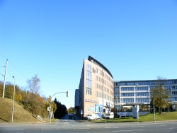Das Gebäude des Staatlichen Amtes Westmecklenburg in Schwerin - Seitenansicht