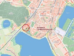 Kartenausschnitt Anfahrt Schwerin Kartenausschnitt Anfahrt Schwerin